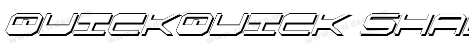 QuickQuick Shadow ItalCondensed字体转换